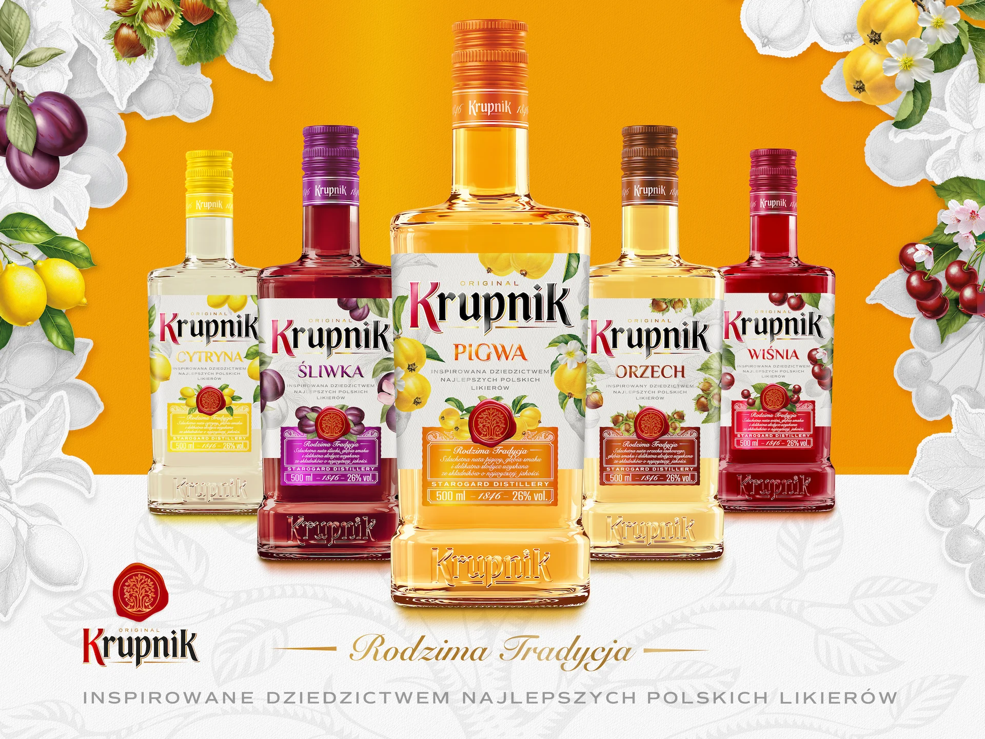 Krupnik likiery smakowe key visual